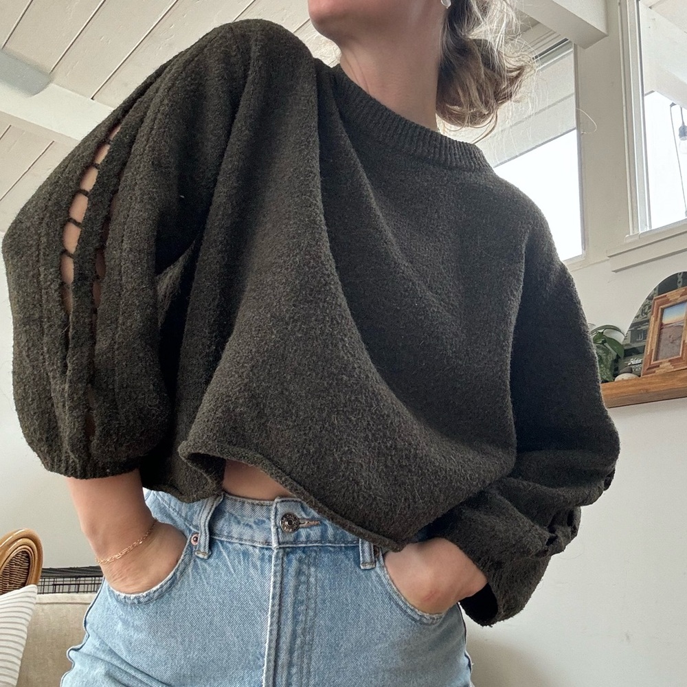 Cozy Olive Green Sweater